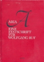 Aria Eine Festschrift fr Wolfgang Ruf