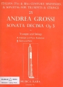 Sonata decima op.3 fr Trompete, Streicher und Bc (Orgel) Partitur und Stimmen (solo B/C und 2-2-2-3)