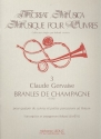Branles de Champagne pour 2 trompettes, cor, tuba et petites percussions partition et parties