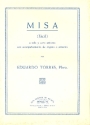 Misa fcil a solo, coro y rgano (armonio) partitura