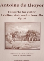 Concerto op.16 (+CD) for guitar, 2 violins, viola and violoncello score and parts