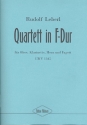 Quartett F-Dur LWV1345 fr Oboe, Klarinette, Horn und Fagott Partitur und Stimmen