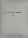 Metamorfosi di Violetta  per clarinetto, 2 violini, viola e violoncello partitura