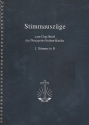 Stimmauszge zum Orgelbuch der Neuapostolischen Kirche 1. Stimme in B