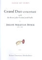 Grand Duo concertant op.60 fr Horn (Violine) und Harfe Partitur und Stimme