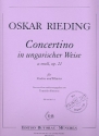 Concertino in ungarischer Weise a-Moll op.21 fr Violine und Klavier