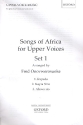Songs of Africa vol.1 for female chorus and percussion score
