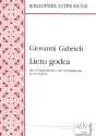 Lieto godea fr 8 Singstimmen oder Instrumente in 2 Chren, 8Chorpartituren+Partitur