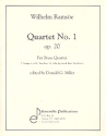 Quartett Nr.1 op.20 fr 2 Trompeten, Posaune und Tuba (Bassposaune) Partitur und Stimmen