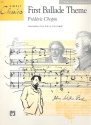 First Ballade Theme op.23 for easy piano