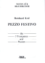 Pezzo festivoop.95b für 3 Trompeten und Pauken Partitur und Stimmen