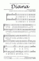 Diana für Männerchor a cappella Klavier ad lib Chorpartitur (dt/en)