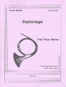 Espionage for 4 horns in F score and parts