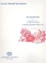 6 Pariser Quartette fr Violine, Flte, Viola(Violoncello) und Bc Stimmen im Facsimile