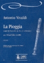 La pioggia op.8,4 per 5 flauti dolci (AAATB) partitura i parti