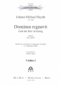 Dominus regnavit fr gem Chor, 2 Violinen, Violoncello und Orgel (2 Trompeten ad lib) Stimmensatz