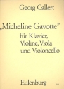 Micheline-Gavotte fr Klavier und Streichtrio Stimmen