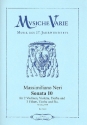 Sonata no.10 fr 2 Violinen, Violetta, Tiorba  und  3 Flten, Tiorba und Bc,  Partitur und Stimmen