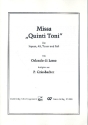 Missa quinti toni fr gem Chor a cappella Partitur ohne Umschlag