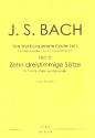 Das Wohltemperierte Klavier Teil 1 Band 3 fr Violine, Viola und Violoncello Partitur und Stimmen