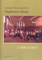 Studenten-Music Band 2 (Nr.8-15) - Suite C-Dur Nr.1 à 5 für 5 Violen und Bc Partitur und Stimmen (1-1-1-1-1-1)