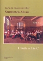 Studenten-Music Band 2 (Nr.8-15) - Suite C-Dur Nr.1  5 fr 5 Violen und Bc Partitur und Stimmen (1-1-1-1-1-1)