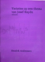 Variations on a Theme by Josef Haydn for cor anglais and piano score and part