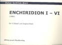 Enchiridon fr 2 Oboen und Englischhorn 3 Spielpartituren
