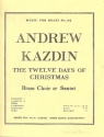 The 12 Days of Christmas for brass ensemble score and parts