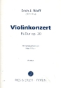 Konzert Es-Dur op.20 fr Violine und Orchester Partitur