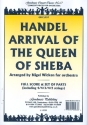 Arrival of the Queen of Sheba for orchestra score and parts (strings 4-4-3-4-2)