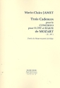 3 Cadences pour le concerto KV299 de Mozart pour flte et harpe partition et partie