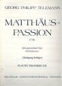 Matthus-Passion fr Soli, gem Chor und Orchester Traversflte 1 und 2