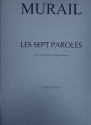 Les sept paroles pour choeur mixte et orchestre partition