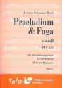 Prludium und Fuge e-Moll BWV555 fr 2 Trompeten, Horn, Posaune und Tuba Partitur und Stimmen