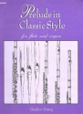 Prelude in classic style for flute and organ