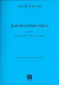 4 pomes grecs op.60 pour chant et harpe (piano) partition