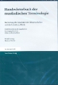 Handwrterbuch der musikalischen Terminologie DVD-ROM