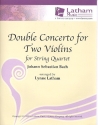 Double Concerto for two Violins for string quartet parts