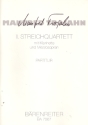 Streichquartett Nr.2 fr Mezzosopran, Klarinette und Streichquartett Partitur