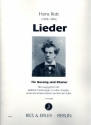 Lieder fr Gesang und Klavier