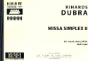 Missa simplex 2 for mixed chorus and organ score