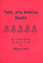 3 Latin American Dances for 5 recorders (SAATB) score and parts