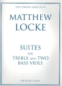 Suites for treble and 2 bass viols score and parts