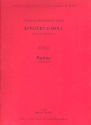 Konzert e-Moll fr Cembalo und Streicher Partitur (= Cembalo)