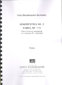 Konzertstck d-Moll Nr.2 op.114 fr 9 Blser (Fagott/Kontrafagott ad lib) Partitur