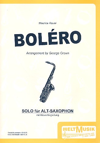 Bolero fr Altsaxophon und Klavier