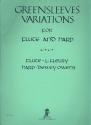 Greensleeves Variations for flute and harp parts