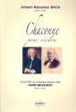 Chaconne BWV1004 pour violon pour orgue