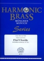 5 Chorle fr 2 Trompeten und 2 Posaunen (Tuba ad lib) Partitur und Stimmen